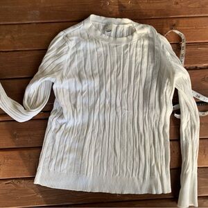 a new day Cream Ribbed Knit Sweater